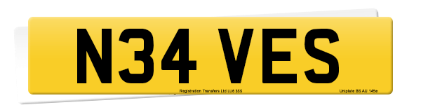 Registration number N34 VES